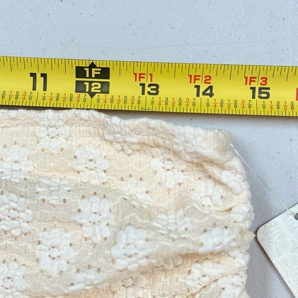 NWT Free People Ona Ruched Convertible Cream‎ Miniskirt - Picture 13 of 14